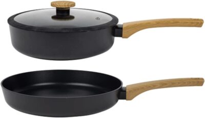 Sabatier Pfannenset Induktion Topfset Schmorpfanne 24cm Pfanne 28cm 3tlg ALUGUSS