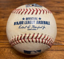 Victor Caratini Astros Game Used SINGLE Baseball 3/31/2024 vs Yankees Hit #329