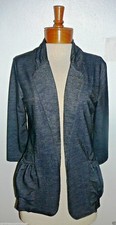 Ruby Jacket~open Front~3/4 Sleeves~pockets~stretch~miss Size Medium~nwt