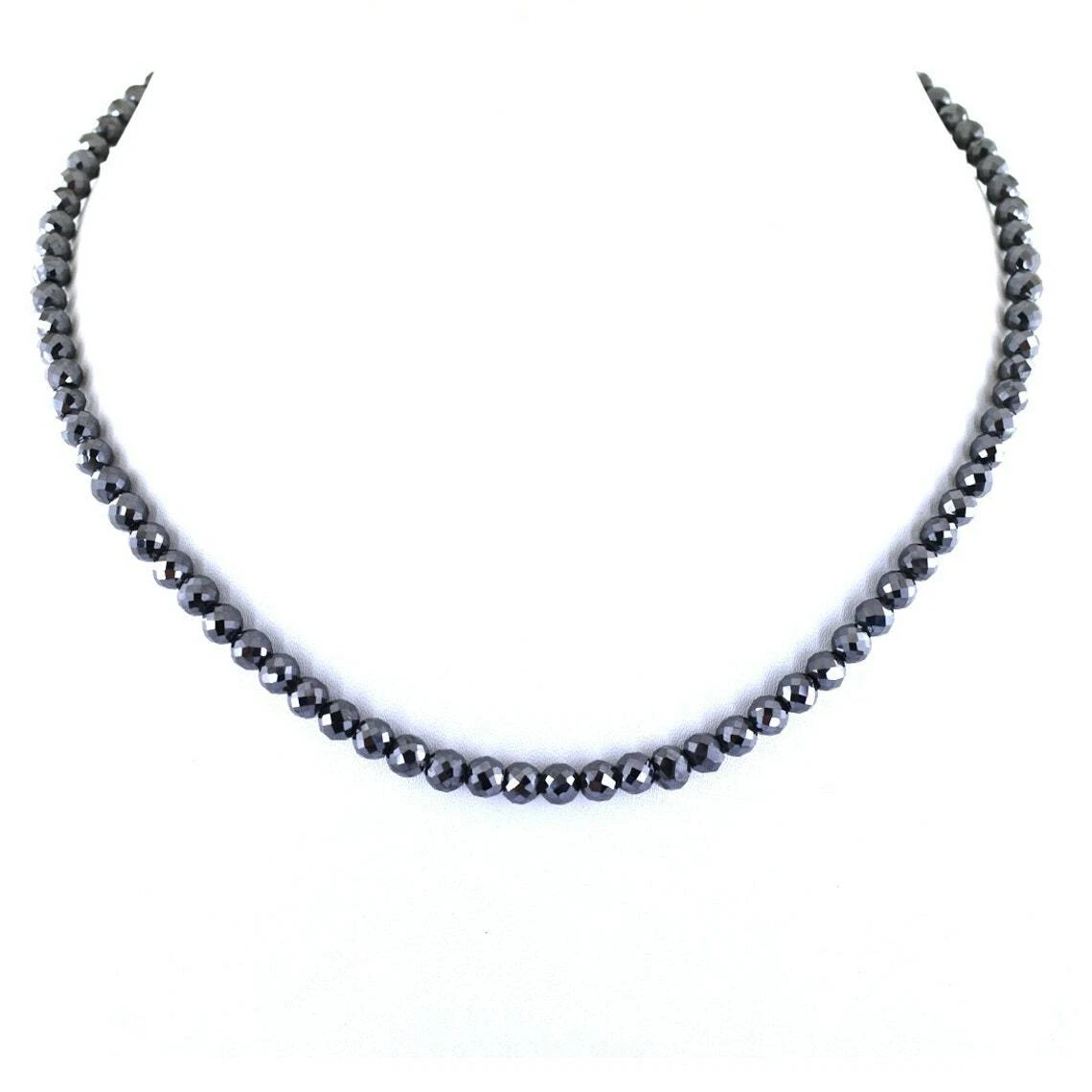 5.5mm Beads 24 inches Derek Jeter Black Diamond Necklace