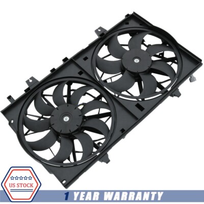 Dual Radiator Cooling Fan Assembly Fits X-Trail 2015-2017 Nissan Rogue 2014-19