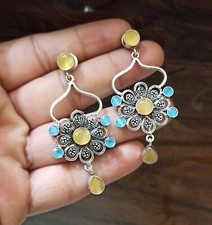 Fashion dangle earrings for women/Handmade Monalisa Stone Earrings/Gifts For Her