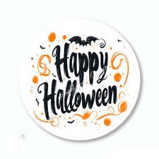 Happy Halloween Favors Scrapbook Stickers Halloween Bat Envelope Seals Labels