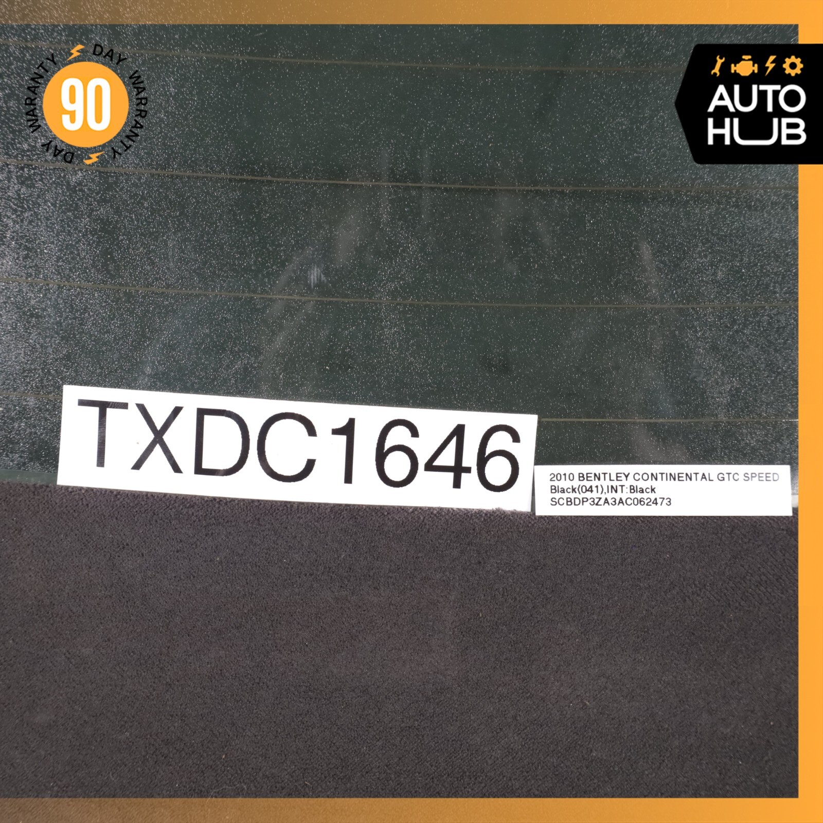 07-11 Bentley Continental GTC Speed Convertible Soft Top Roof Black OEM 83k