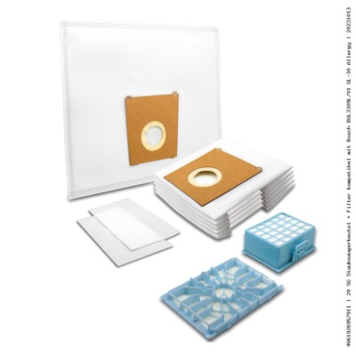 20x Staubsaugerbeutel + Filter kompatibel mit Bosch BGB6SIL1 ProSilence Serie 6