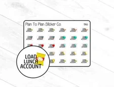 1966~~Load Lunch Account Planner Stickers.