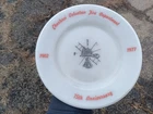 Vintage PYREX COMMEMORATIVE PLATE CHARLEROI VOLUNTEER FIREMEN-1977 HTF NOS