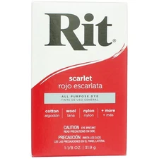 2 Pack Rit All-Purpose Powder Dye, Scarlet, 1.125 oz