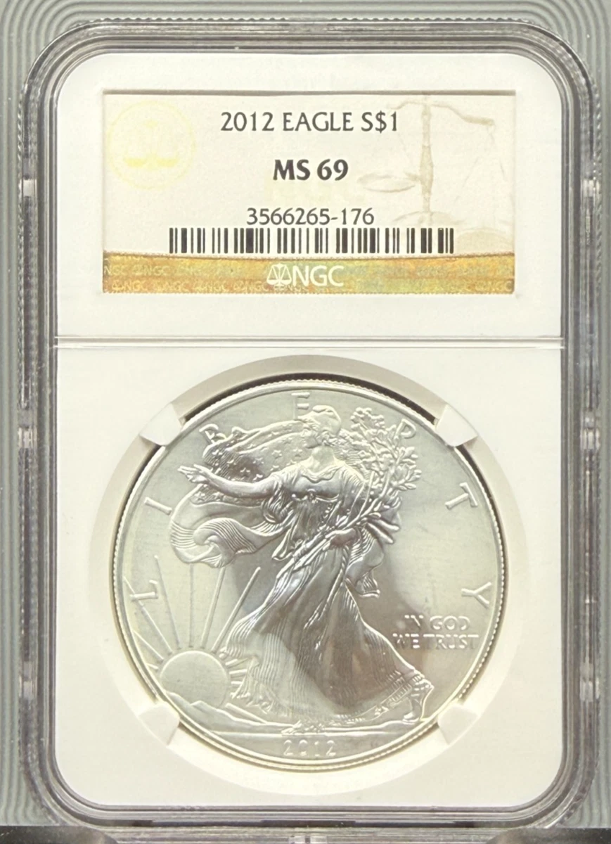 American Eagle MS 69 Graded 2012 Silver Bullion Coins for sale | eBay
