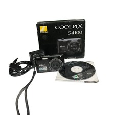 Nikon COOLPIX S4100 14.0MP Digital Camera - Black- For Parts Only - Lens Error