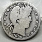 1909-S Barber Half Dollar US Coins