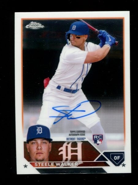 2023 Topps Chrome - Rookie Autographs #RA-SW  Steele Walker ⚾ RC Auto