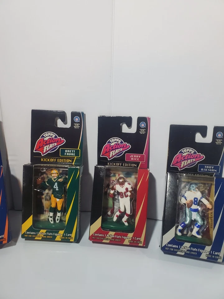 Lote de 6 - 1998 Topps Action Flats Kickoff Edition (Farve, Sanders, Manning, etc.) Foto 3 de 3