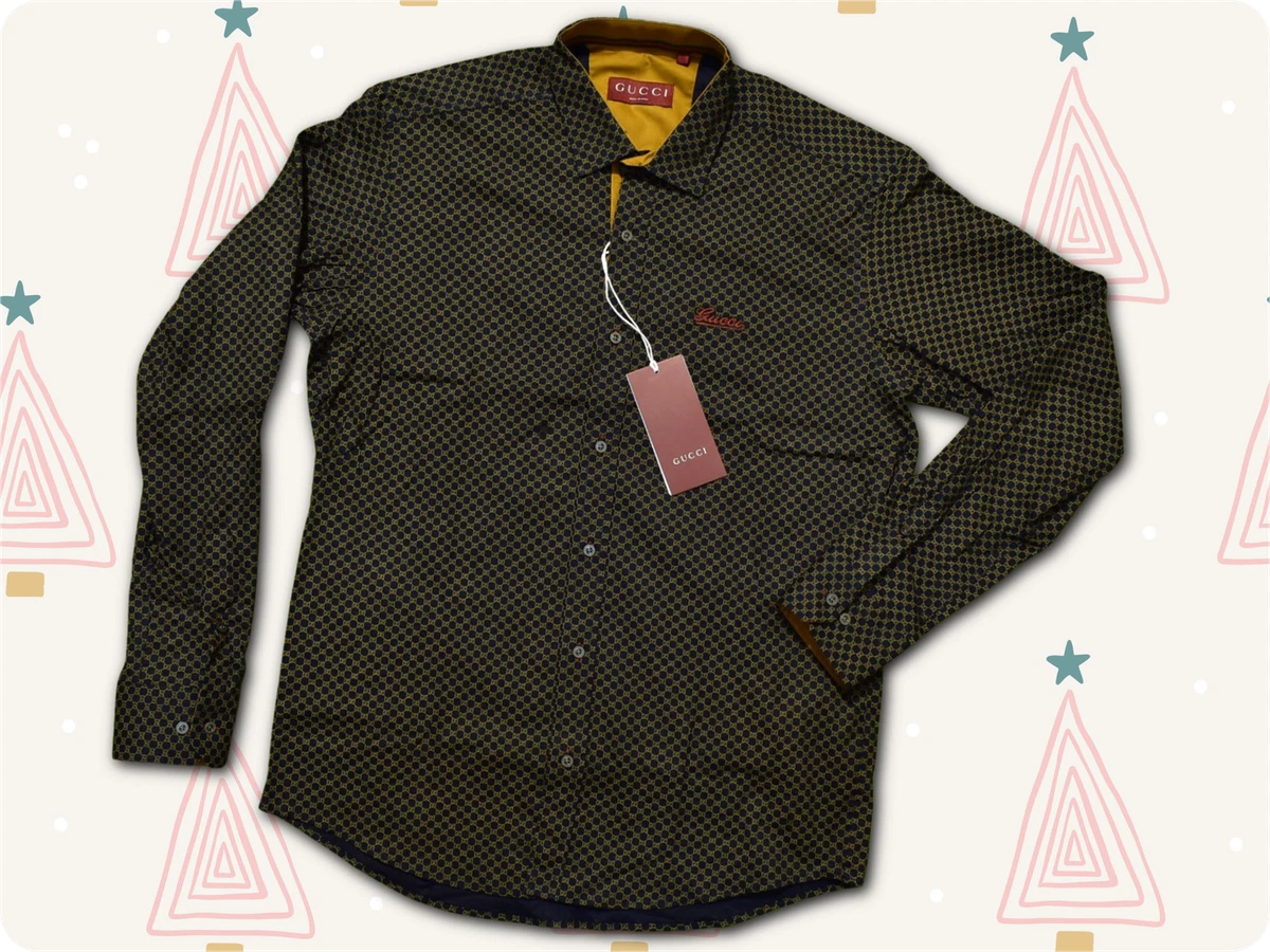 25+ Gucci Long Sleeve Casual Button-Down Shirts for Men for sale