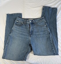 MADEWELL Curvy 90s Straight Jeans Womens Sz 28 Denim High Rise Stretch 28x29.5