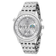 New Montres Prestige MPW-0315 Men's Watch - Silver Dial, 43.5mm