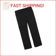 The Children's Place Boys Stretch Chino Pants,Black Single,14