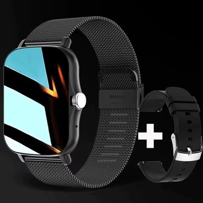 Smart Watch 1,83'' HD Bildschirm Bluetooth Anruf Herzfrequenz Blut Sauerstoff Gesundheit ML02E