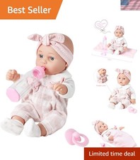 Baby Doll Toy Set with Blanket Pacifier Bottle Gift Box 12 Inch for Kids