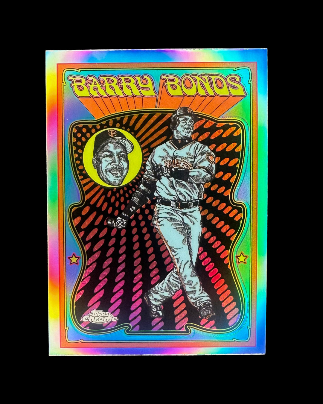 2025 Topps Chrome Barry Bonds #UV-13 Ultra Violet All-Stars Giants SSP