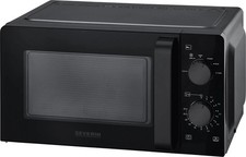 Severin MW 9587 Schwarz Solo-Mikrowelle, 20 Liter Garraum, 800 Watt