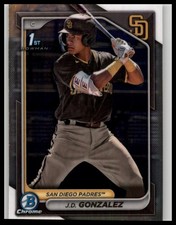 2024 Bowman #BCP-111 J.D. Gonzalez Chrome Prospects