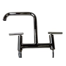 Kohler 7548-4-SN Purist Deck-Mount Bridge Faucet w/Sidespray - Polished Nickel