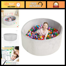 Extra Large Foam Ball Pit for Toddlers - 47x14 Soft Baby Play Area, Washable Vel