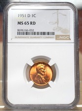 1951-d Lincoln Wheat Cent Ngc Ms65rd 1951-d Lincoln Wheat Cent Ngc Ms65rd