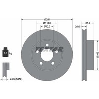 2X Textar 92169003 Bremsscheibe FüR Ford USA Explorer U2 U UN46 U251