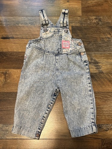 Vintage 80s RARE Deadstock Little Levi’s Denim Overalls 12 Months~SAMPLE GARMENT - Bild 1 von 13