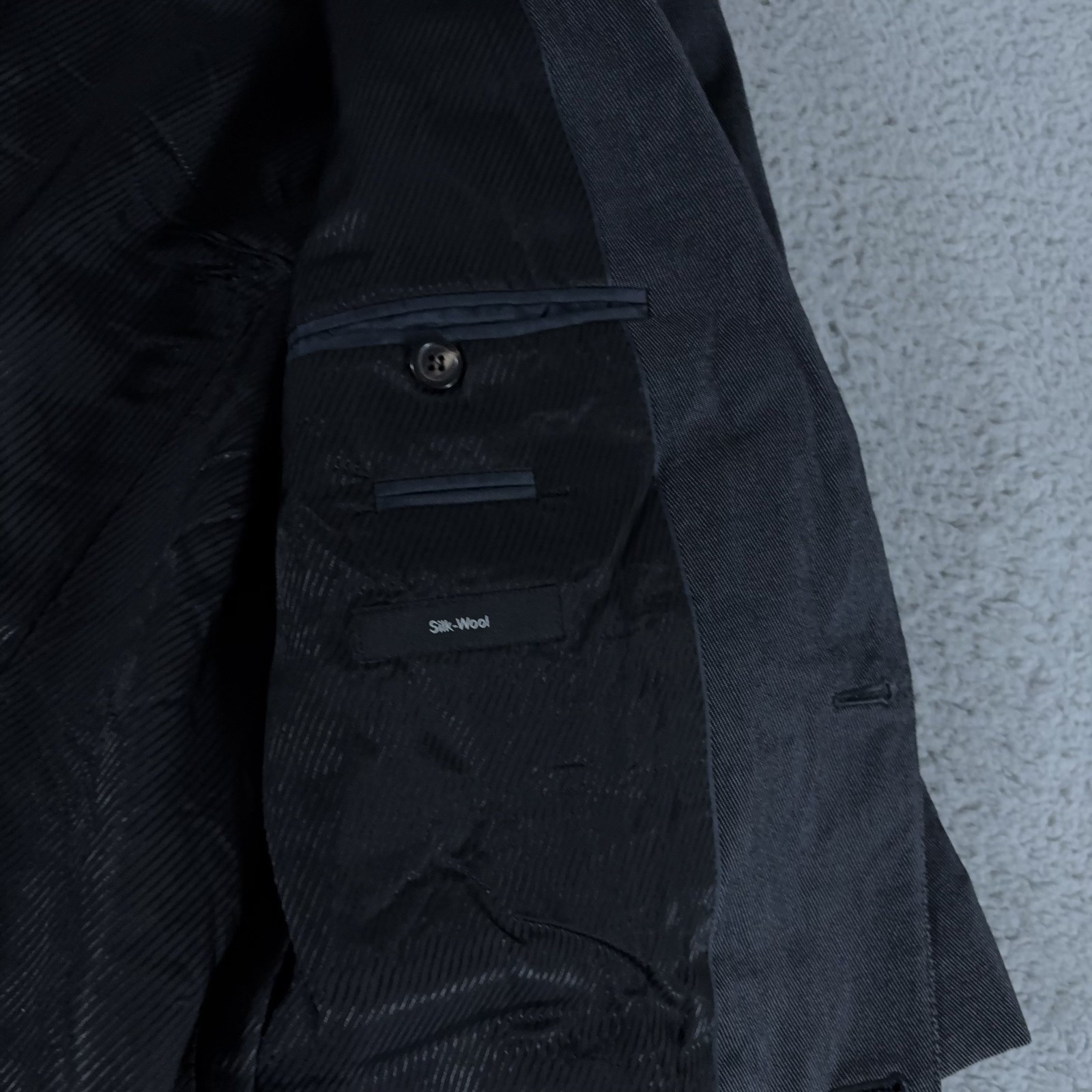 Boss Hugo Boss 2-Piece Suit Men 42 Long Pants 34x32 Silk Wool The Journey Sharp2 thumbnail 9