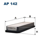 FILTRON Luftfilter AP 142 Filtereinsatz für STARLET TOYOTA 12V EP81_ EP81R Cat