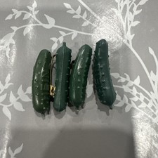 Lot of 4 Vintage Heinz Pickle Lapel Pins 
