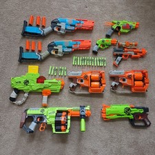 NERF Zombie Strike Huge Lot of 10 blasters guns - All tested, work, and loaded