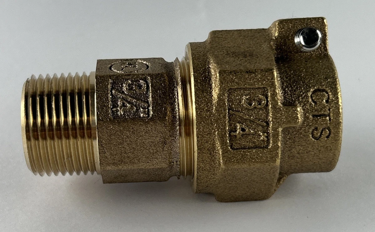 3/4” Pack Joint CTS x MNPT Coupling T-4300NL Water Pipe Fitting photo 2