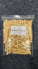 Bamboo golf tees 2.75inches, 100pcs/bag