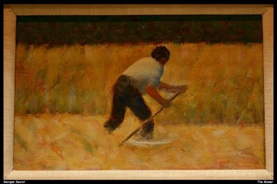 Georges Seurat der Mäher O 1 Vintage Kunstdruck Poster Wanddeko Deko Centerpie