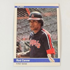 Rod Carew Angels 1984 Fleer #511