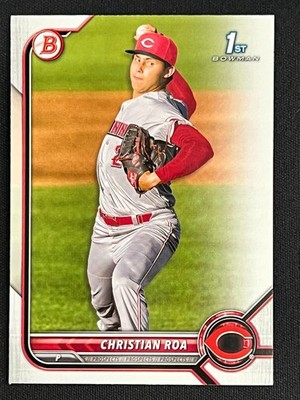 3 Card Lot Christian Roa 2022 Bowman Prospects BP-130 Cincinnati Reds