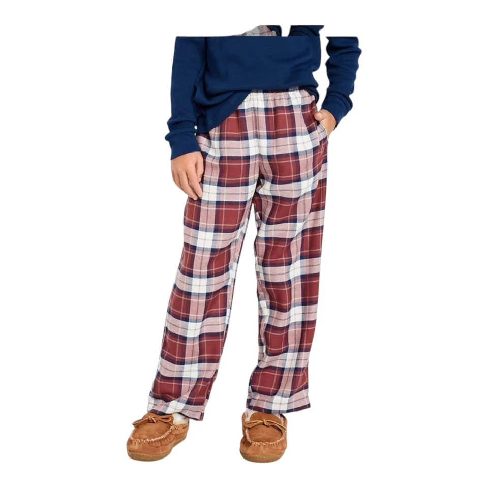 Old Navy Unisex Youth Plaid Flannel Pocketed Pajama Pants | #788071 | NWT - Image 2 of 3