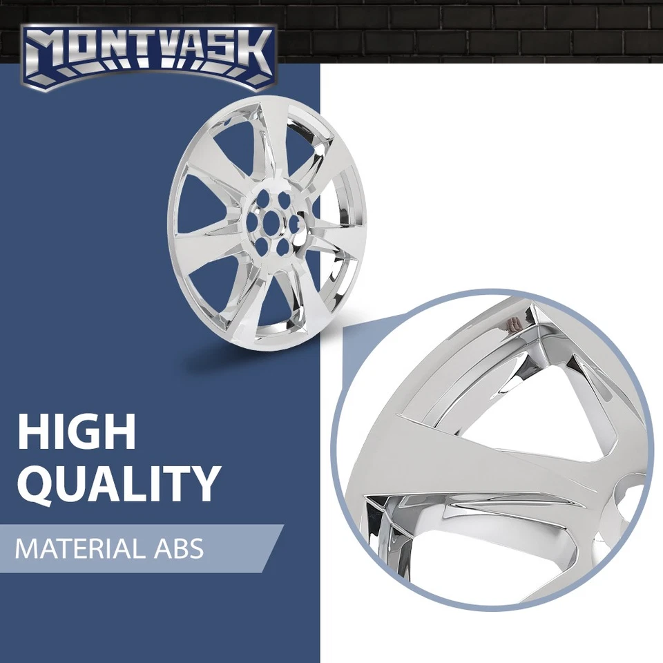 Chrome 20" Clad Wheel Cover Fit For 2010 2011 2012 2013 Cadillac SRX 22770789 - Image 4 of 4