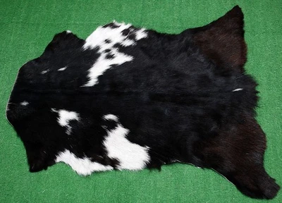 Luxus Ziegenfell Teppich Haar auf Fläche Teppich Größe 26"x18" Tierleder Ziegenfell 3721 - Bild 1 von 3