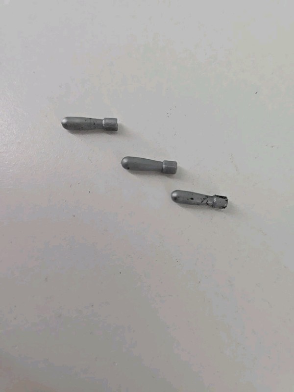 Britains LTD 75mm Gun Metal Plastic Bomb Missiles Vintage  3x2.5 Inch Cannon UK