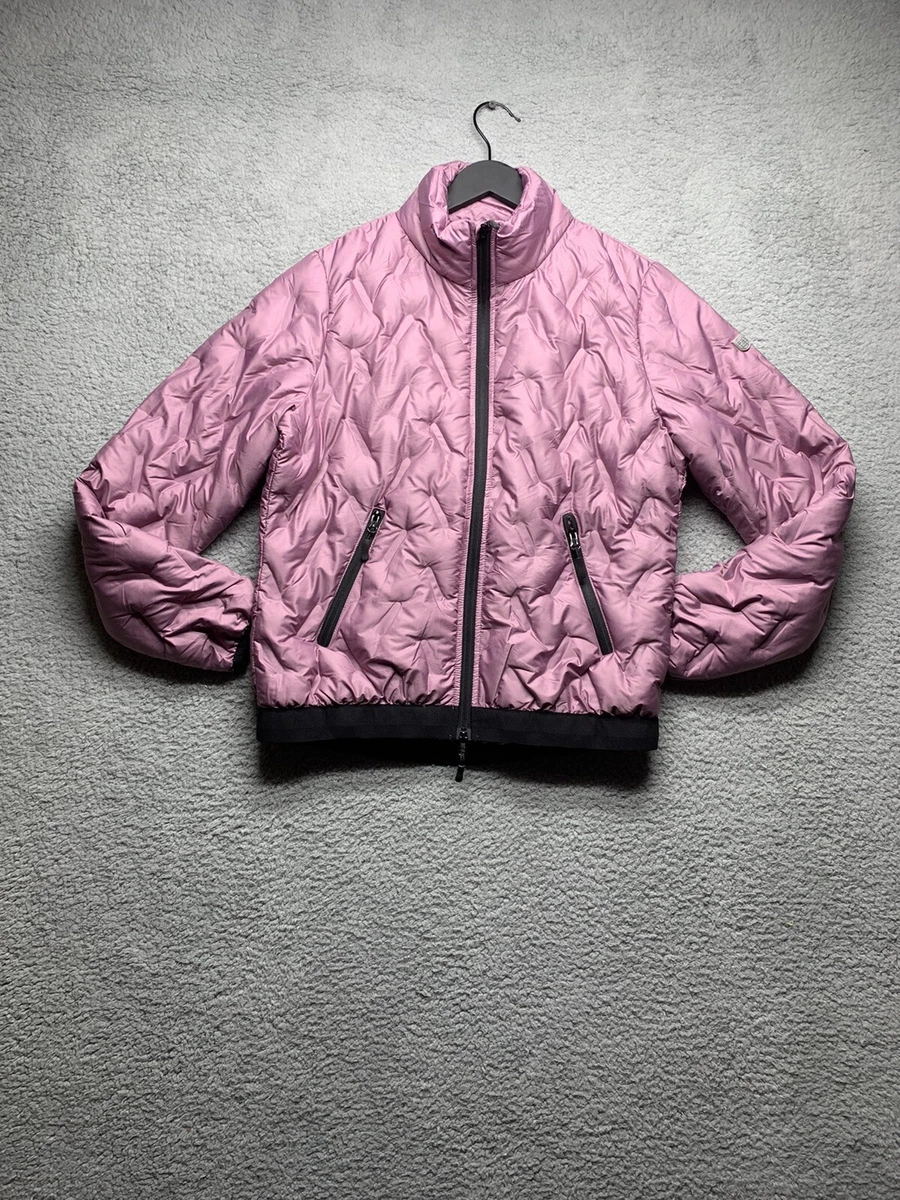 pink lightweight padded jacket