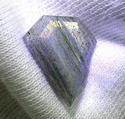 5.45 Ct 15mm x 13mm Labradorite Fancy Facet Kite Shield Gem Gemstone EBS5393