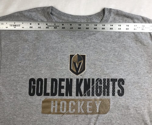 NHL Vegas Golden Knights graues kurzärmliges Herren T-Shirt - Größe L - Bild 3 von 9