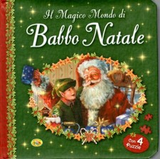IL MAGICO MONDO DI BABBO NATALE - 4 MAGICI PUZZLE + LETTURE - Bambini - Fiabe 