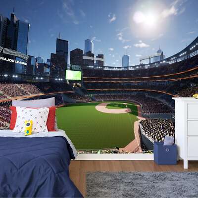 Major League Baseball Stadion Tapete Wandbild abnehmbar abwaschbar abziehen & kleben