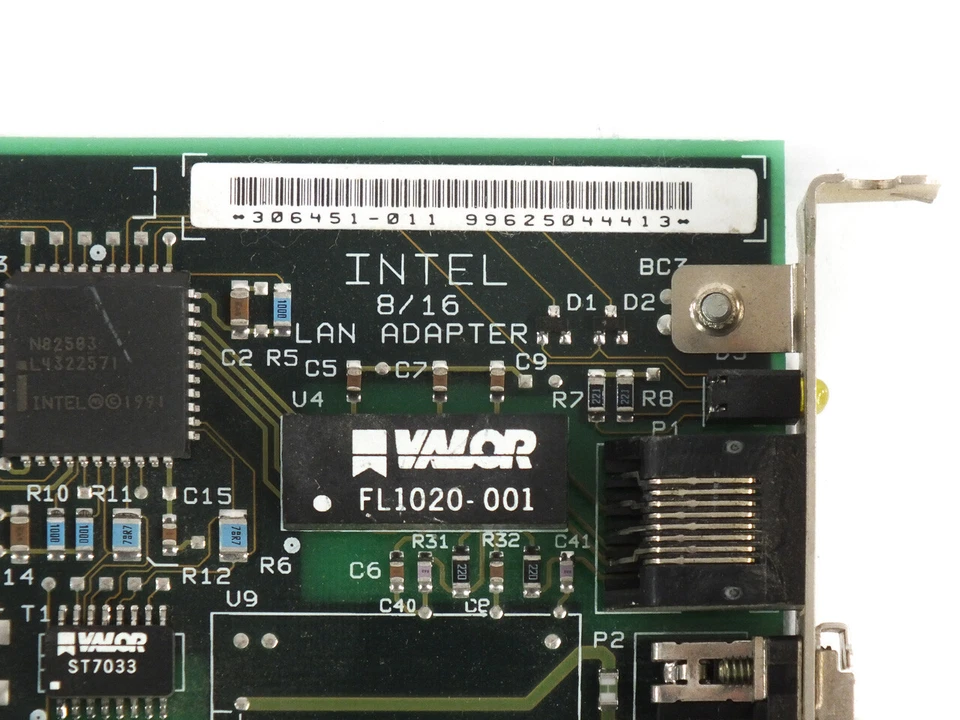 Intel 306451 16-Bit ISA 8/16 Lan Adapter Etherexpress with RJ45 and AUI - Image 4 of 4